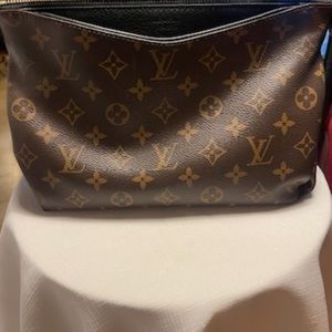 Louis Vuitton canvas Pallas make up bag